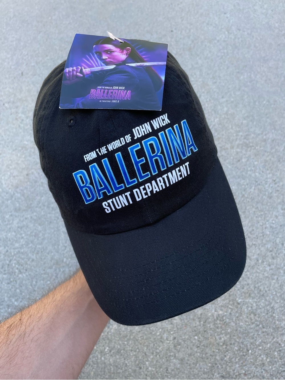 NWT Ballerina John Wick 2025 TV series Stunt Department Crew Hat Ana De Armas